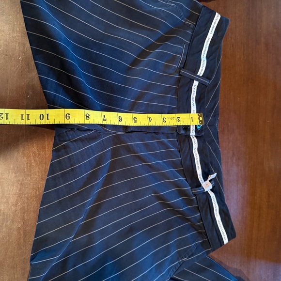 GUC DOLCE & GABBANA PINSTRIPE BUSINESS PANT SUIT BLACK TAN STRIPE SIZE 48 - Picture 9 of 12